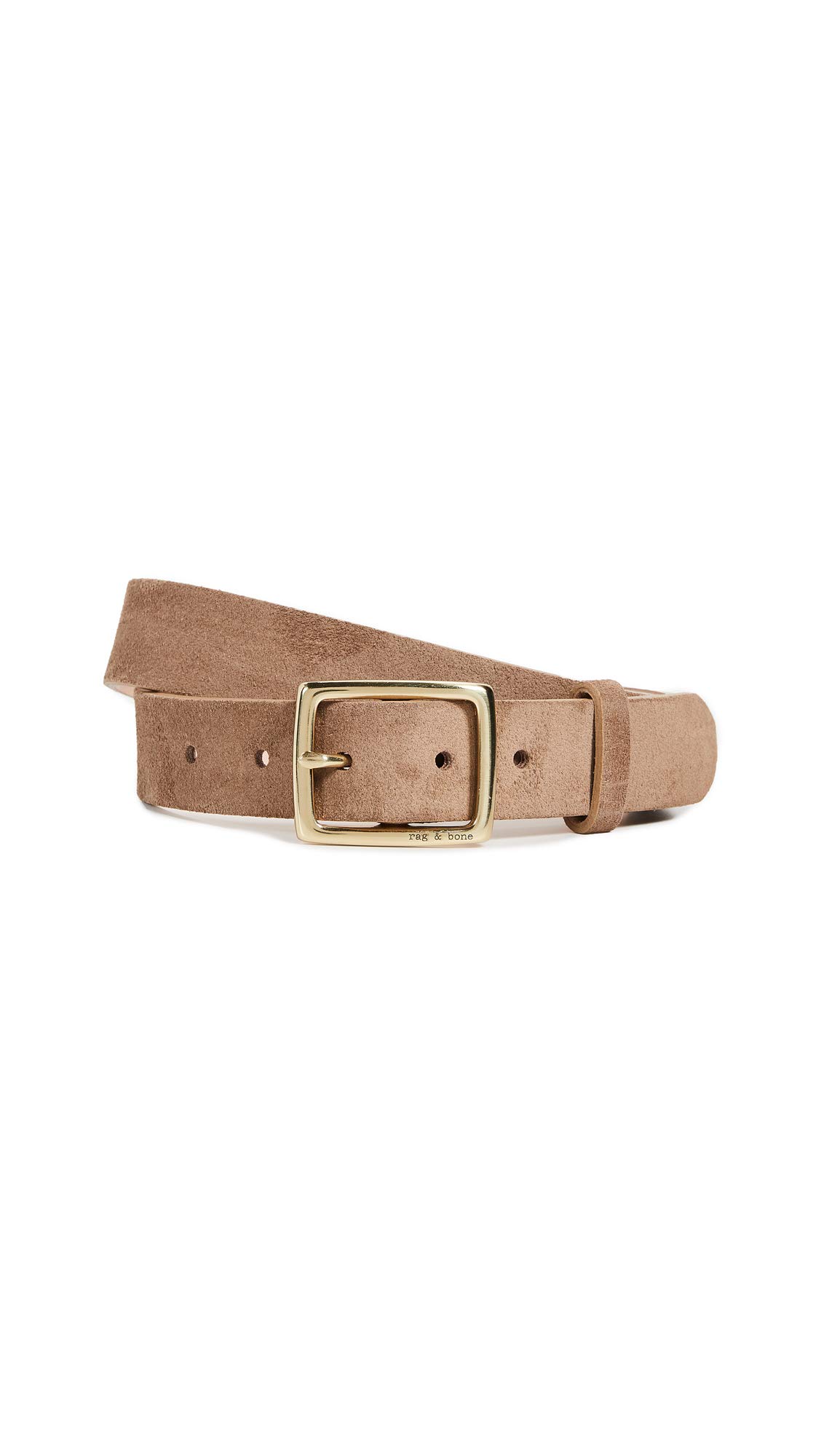 rag & bone Women's Boyfriend Belt, Camel, Tan, M