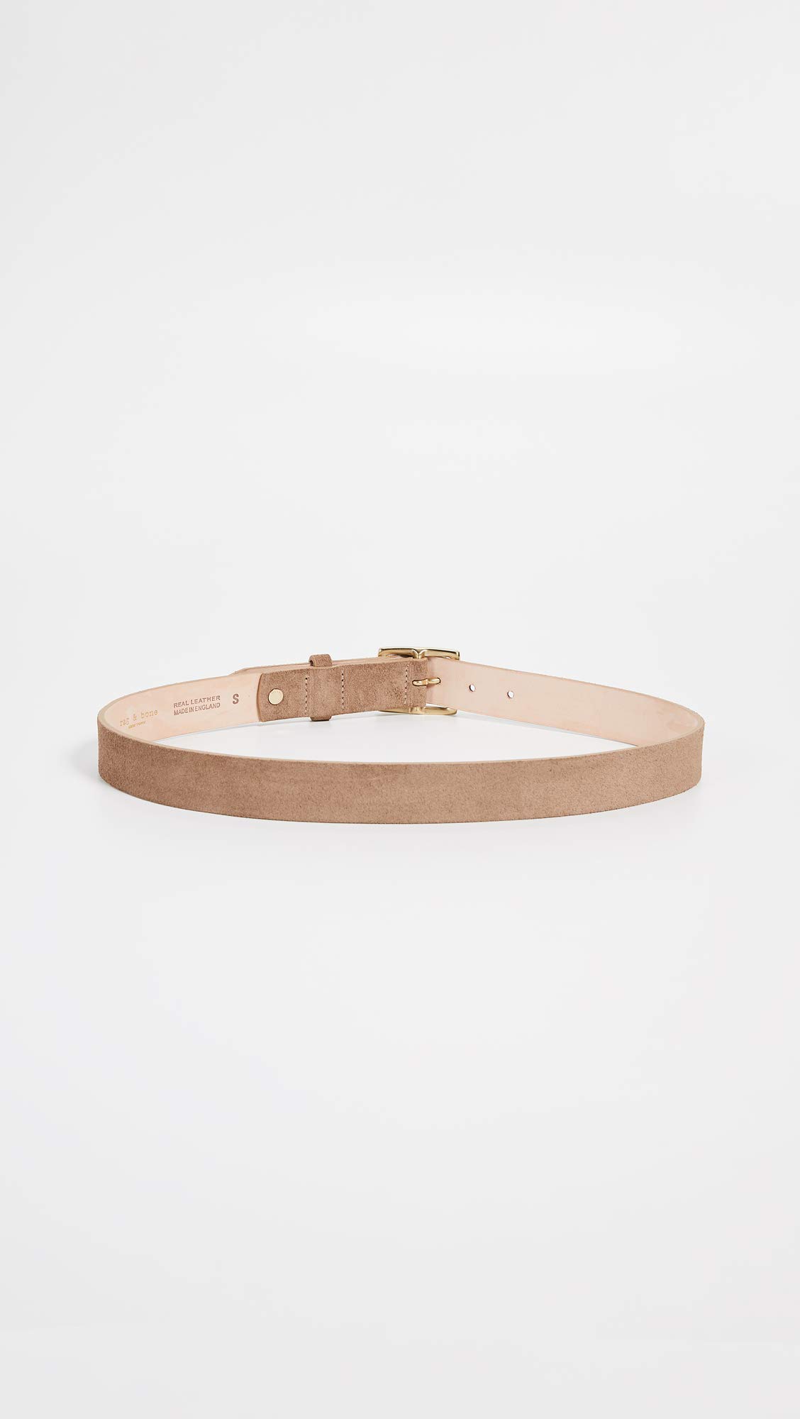 rag & bone Women's Boyfriend Belt, Camel, Tan, M