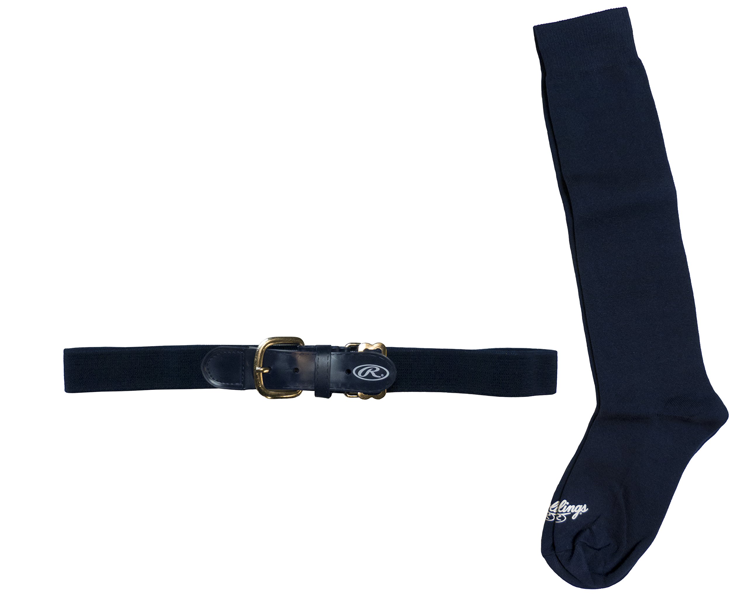 Rawlings Unisex Child Baseball Belt & Sock Combo, Navy, Small US