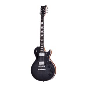 schecter solo-ii custom 6-string electric guitar (trans black satin)