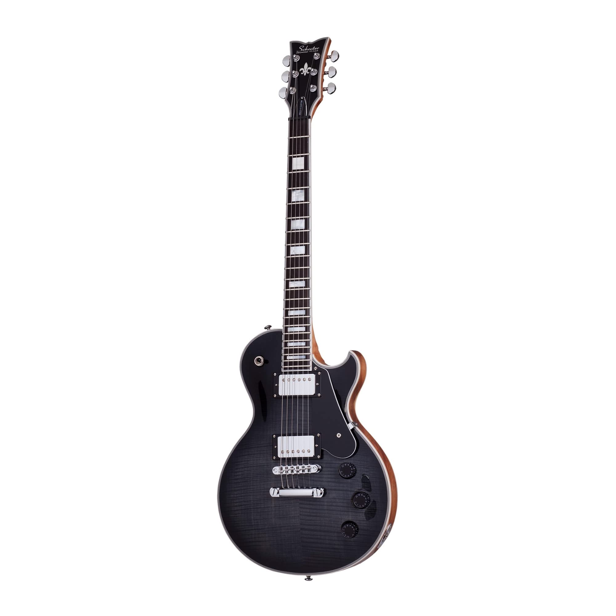 Schecter Solo-II Custom 6-String Electric Guitar (Trans Black Satin)