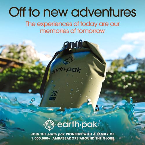 Earth Pak Waterproof Dry Bag - Roll Top Waterproof Backpack Sack Keeps Gear Dry for Kayak with Waterproof Phone Case