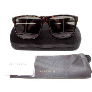 Gucci Polarized Grey Square Men's Sunglasses GG0010S 003 58