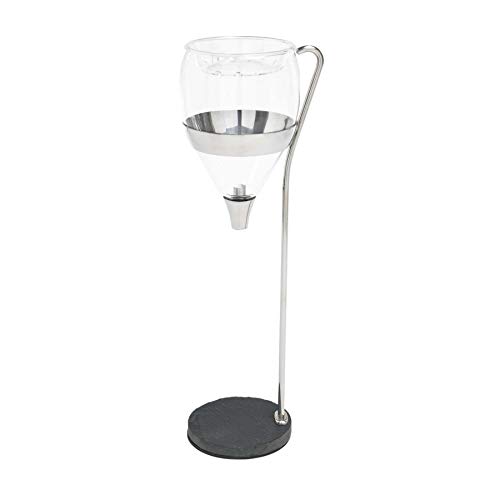 VAGNBYS Wine Table Tower - Wine Aerator, Dispenser- stainless steel - borosilicate glass