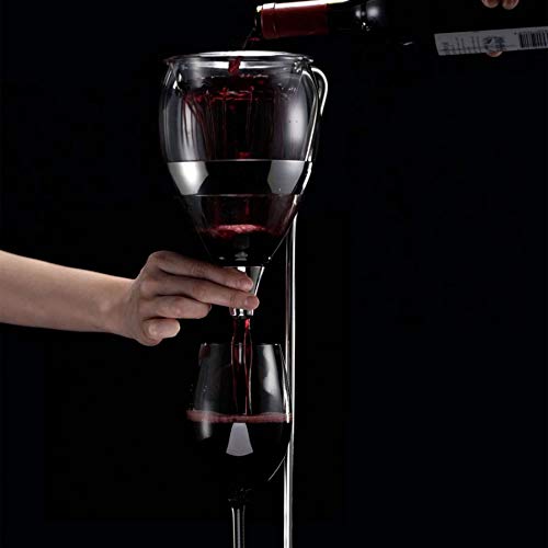 VAGNBYS Wine Table Tower - Wine Aerator, Dispenser- stainless steel - borosilicate glass