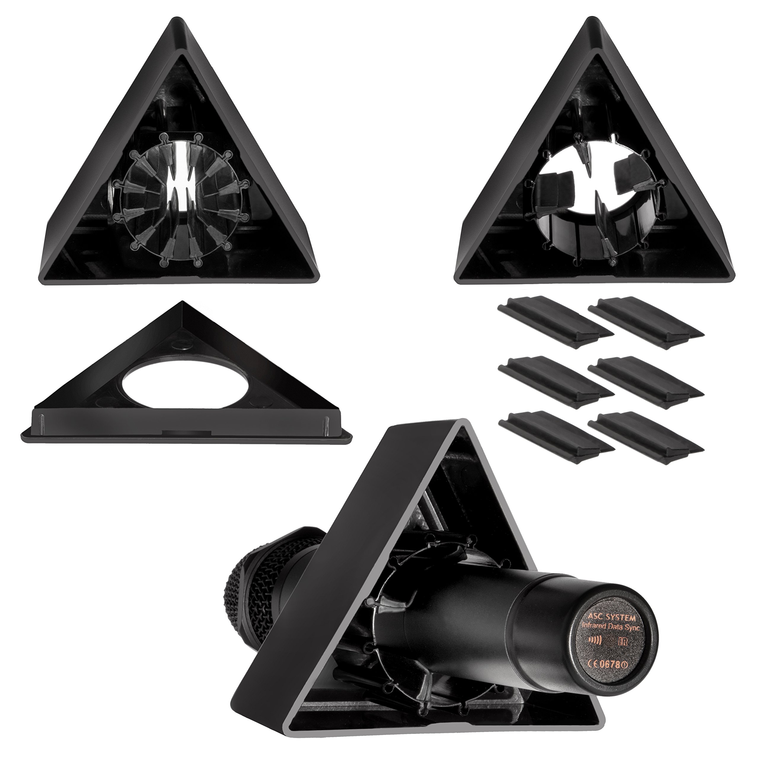 Auray PMF-TB Premium Mic Flag (Triangle, Black)