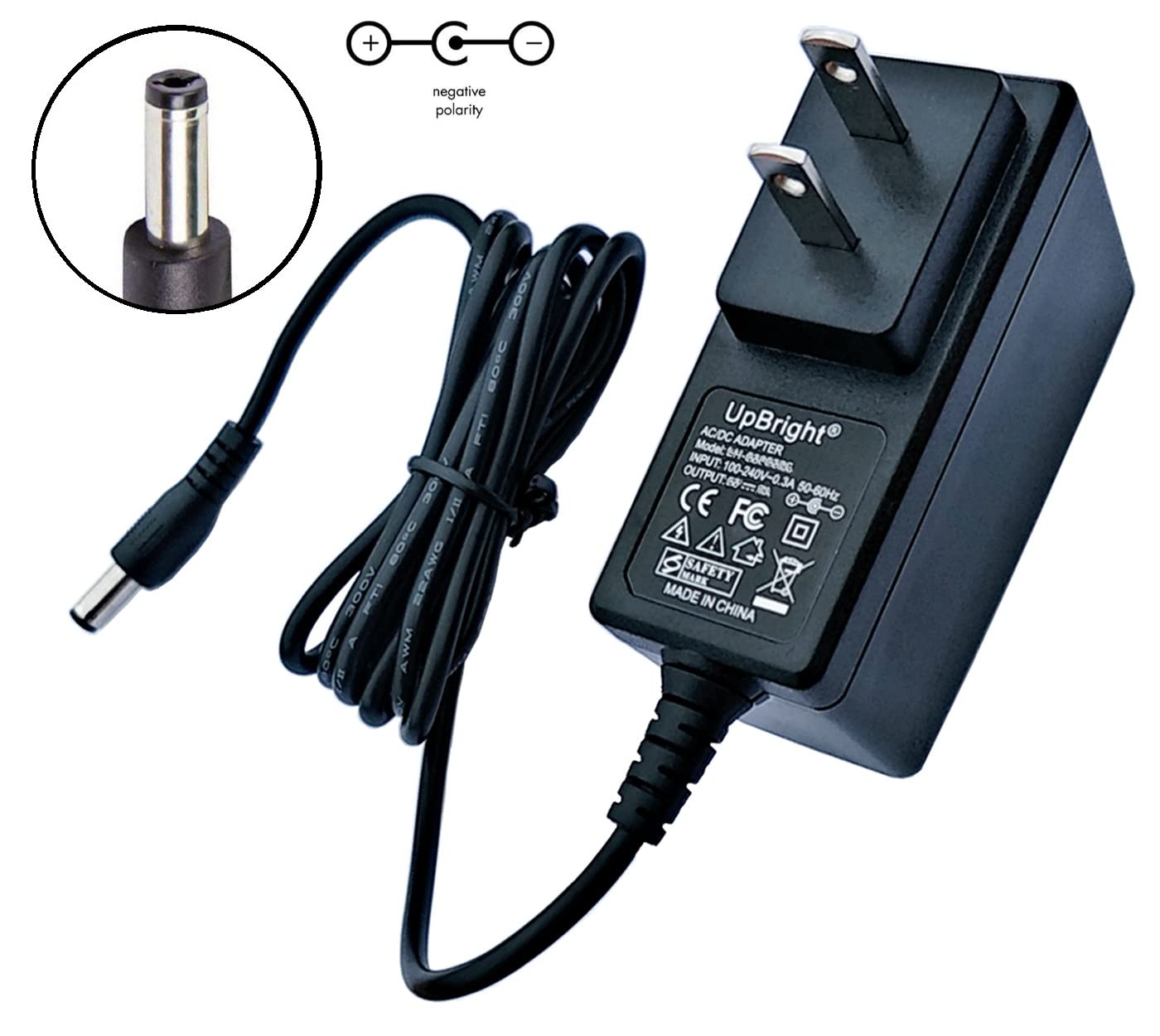 UpBright 5.7V AC/DC Adapter Compatible with Roland GO: PIANO Digital Piano GO-61P GO: KEYS Music Creation Keyboard GO-61K CUBE Lite MONITOR CUBE-LM-WH CUBELMWH Amplifier 5.7VDC 6V Power Supply Charger