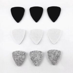 Honbay 9pcs Felt Picks for Guitar, Ukulele, Bass