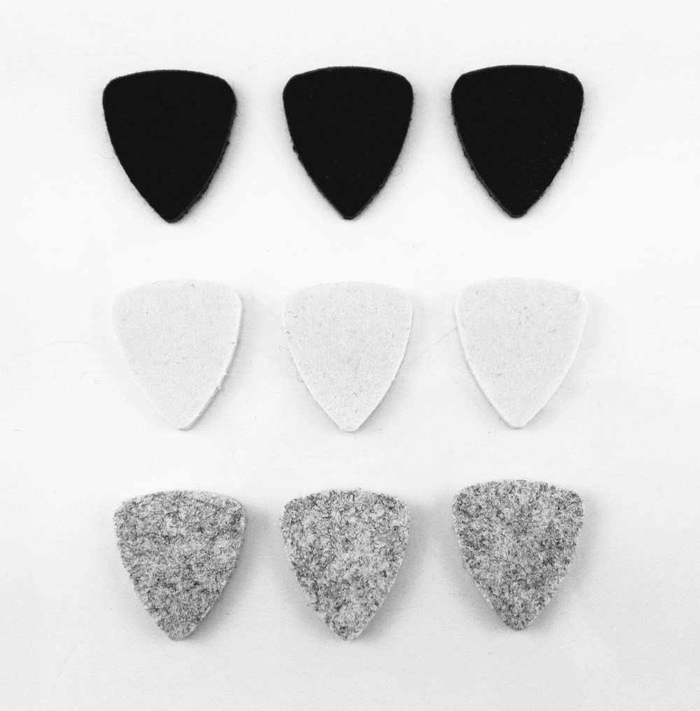 Honbay 9pcs Felt Picks for Guitar, Ukulele, Bass