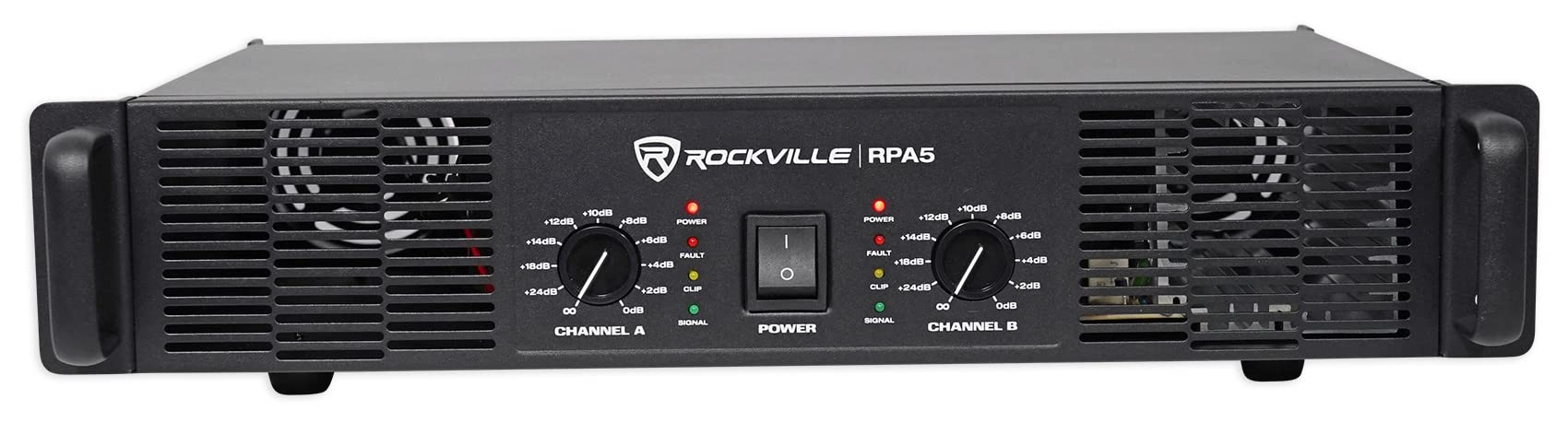 Rockville RPA5 1000w Peak / 400w RMS (200 x 2) 2 Channel Power Amplifier Pro/DJ Amp