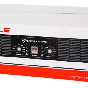 Rockville RPA5 1000w Peak / 400w RMS (200 x 2) 2 Channel Power Amplifier Pro/DJ Amp