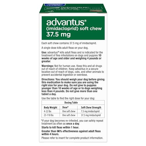 Advantus Dog Advantus Chewable Flea Treatment for Dogs 23 - 110 lbs. | 7 ct.