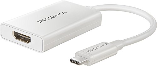 Insignia USB Type-C-to-HDMI Adapter - White - Model: NS-PU369CH-WH