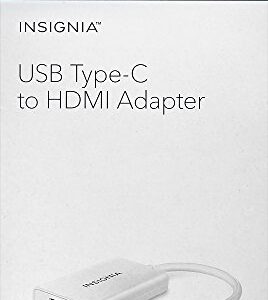 Insignia USB Type-C-to-HDMI Adapter - White - Model: NS-PU369CH-WH