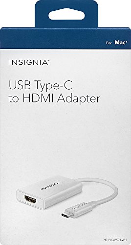 Insignia USB Type-C-to-HDMI Adapter - White - Model: NS-PU369CH-WH