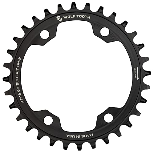 Wolf Tooth 64 mm BCD Round Mountain Bike Chainrings (26 Tooth Universal, Drop-Stop A, MTB)