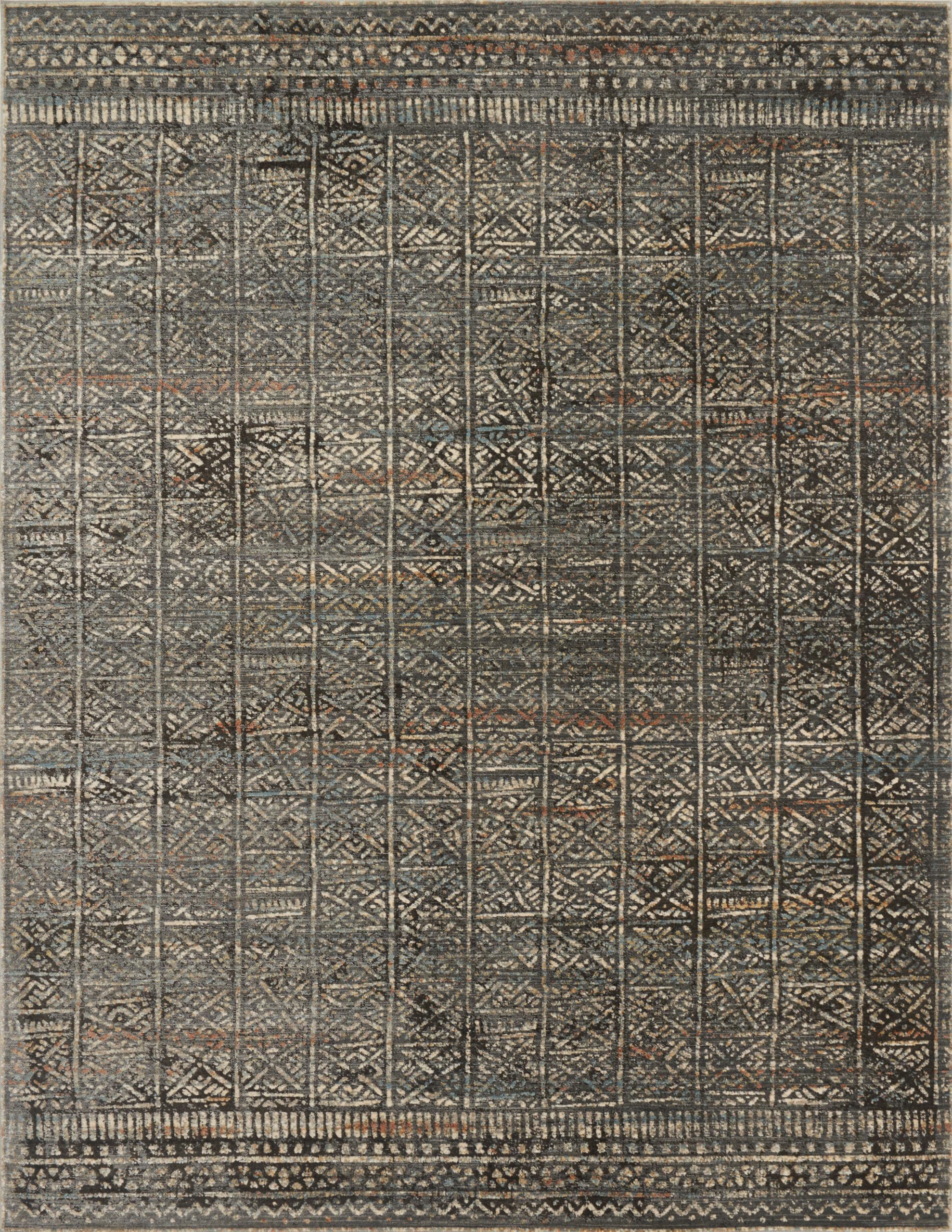 Loloi Javari Charcoal/Silver 5'-3" x 7'-4" Area Rug