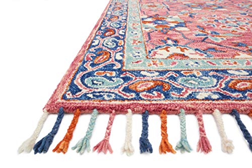 Loloi Zharah Rose/Denim 5'-0" x 7'-6" Area Rug