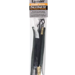 Lyman 6 Piece Pick & Brush Gun Cleaning Kit Brass/Nylon, Black, One Size, 04038