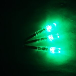 Jiexi Hwyp Automatically Lighted Led Nocks for Inner Diameter 6.3 mm Compound Bow Arrows GT Size Pack of 6 (green)