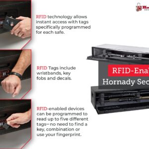 Hornady RAPiD Safe AR Gun Locker with RFID Touch Free Entry - Tamper Proof Gun Safe Perfect for Storing Gun Accessories, Rifles and Shotguns - Heavy Duty Rifle Gun Safe for Home and Vehicle - 98190