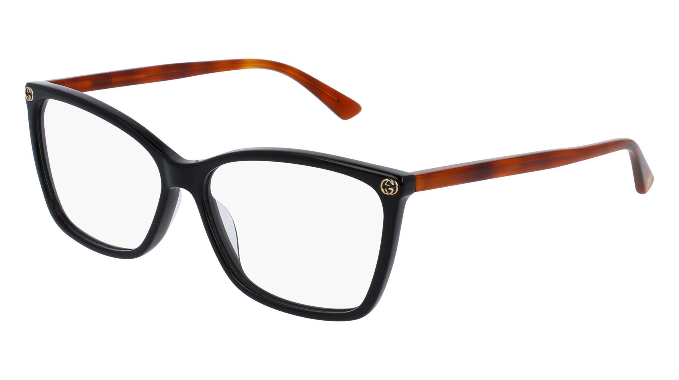 Gucci GG0025O Optical Frame 003 Black Avana 56 mm