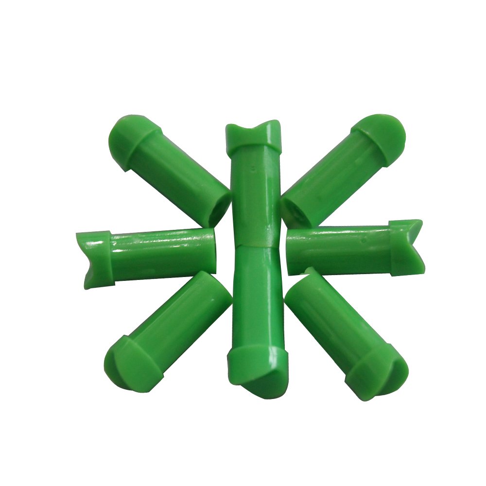 Jiexi Hwyp Half Moon Crossbow Arrow Nocks for ID 7.62mm Arrows Pack of 50 (green)