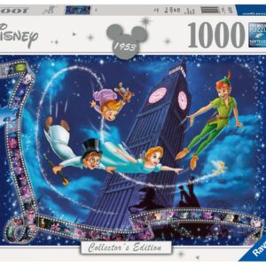 Ravensburger Disney Collector's Edition Peter Pan 1000 Piece Jigsaw Puzzle for Adults - Every Piece is Unique, Softclick Technology Means Pieces Fit Together Perfectly