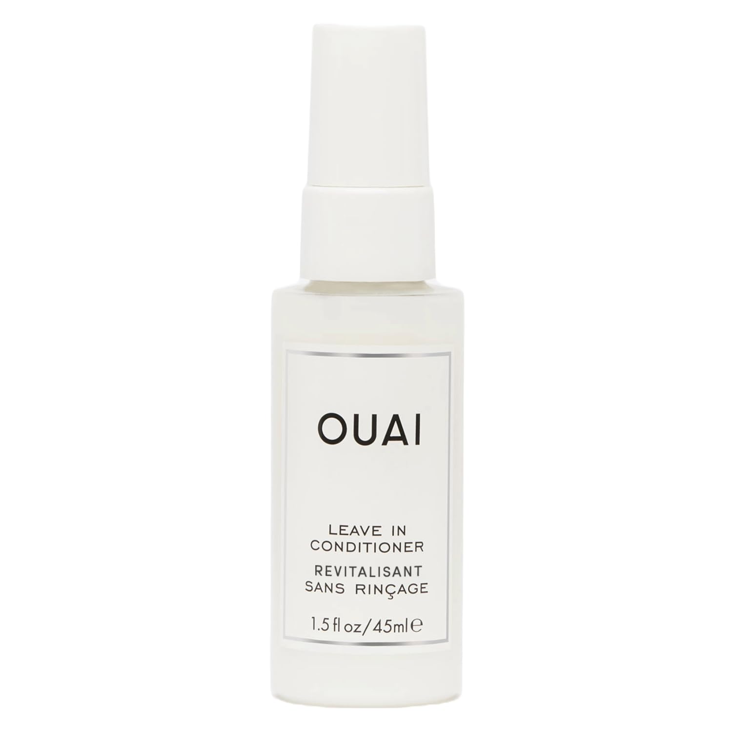 OUAI Leave In Conditioner & Heat Protectant Spray - Prime Hair for Style, Smooth Flyaways, Add Shine and Use as Detangling Spray - No Parabens, Sulfates or Phthalates (1.5 oz)