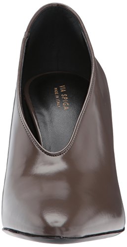 Via Spiga Women's Baran Block Heel Pump, Bark Leather, 5 M US