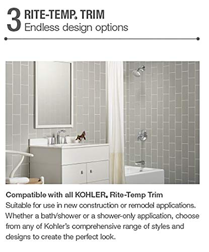 KOHLER 8304-K-NA Rite-Temp Pressure-Balancing Valve Body and Cartridge Kit, Shower Valve System, 6.25 5.25 5.50