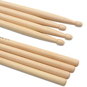 Drum Sticks 5A Wood Tip Drumstick (2 Pair Maple)