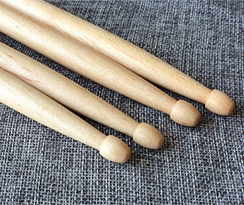 Drum Sticks 5A Wood Tip Drumstick (2 Pair Maple)