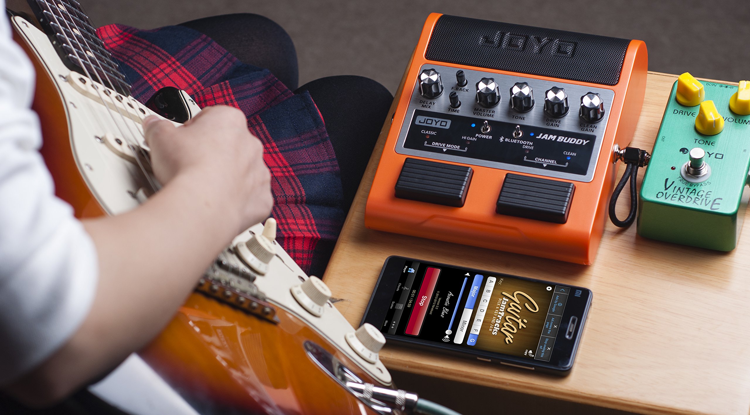 JOYO JAM BUDDY Portable Dual Channel 2x4W Guitar Pedal Amp (Orange)