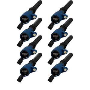 824285 msd ignition coil - blaster - ford 2-valve v8 - blue - 8-pack