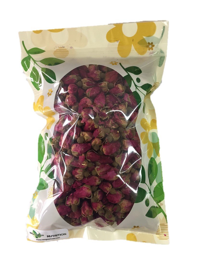 HerbsGreen Premium Dried Red Rose Buds, 100% Natural (4 oz. Bag)