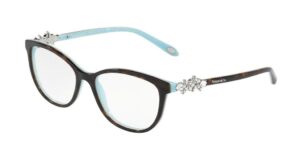 tiffany & co. tf2144hb - 8134 eyeglass frame havana/blue 54mm