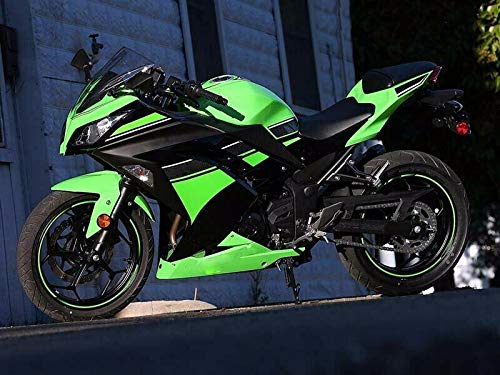 Green with Black Complete Fairing kit Bodywork Injection Molding Body Kits for K.awasaki Ninja 300 EX300R EX 300R EX-300R EX300A EX300B SE 2013 2014 2015 2016 2017 2018 Sportbike Accessories