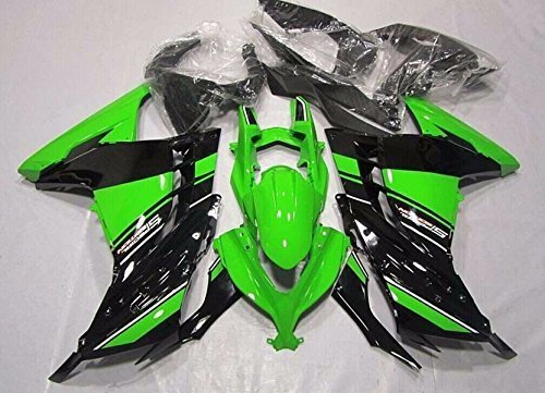 Green with Black Complete Fairing kit Bodywork Injection Molding Body Kits for K.awasaki Ninja 300 EX300R EX 300R EX-300R EX300A EX300B SE 2013 2014 2015 2016 2017 2018 Sportbike Accessories