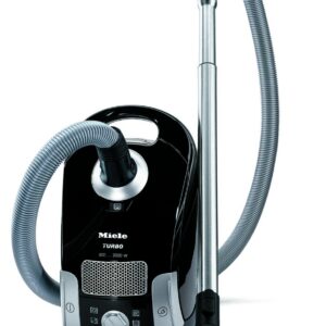 Miele Turbo Team Canister Vacuum, Obsidian Black