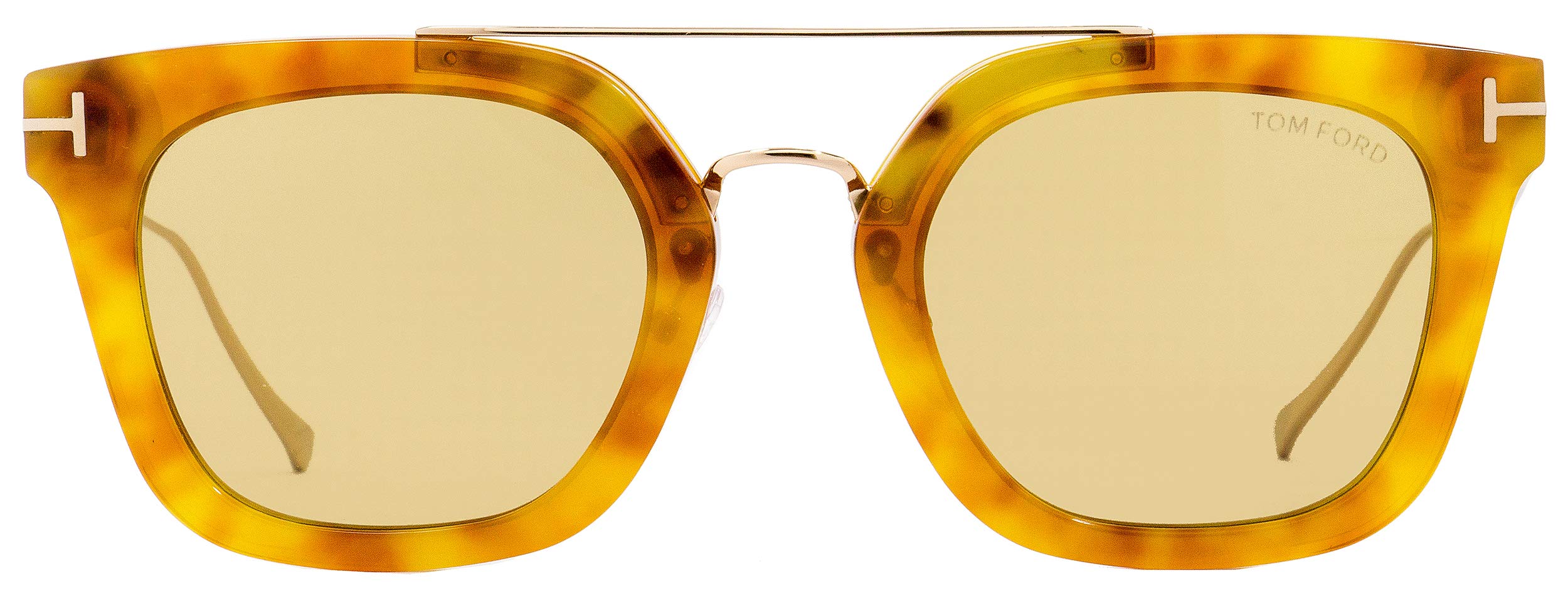 Tom Ford Rectangular Sunglasses TF541 Alex-02 53E Blonde Havana 51mm FT0541