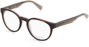 guess gu1932 eyeglass frames - dark havana frame, 51 mm lens diameter gu193251052