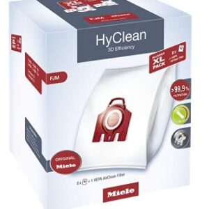 Miele XL Pack - 8X Hyclean 3D FJM Vacuum Bags +1 Hepa Filter SF-HA 50