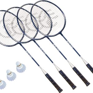 Park & Sun Sports Volley Sport Combo Set: Portable Outdoor Badminton/Volleyball Net System, Blue, One Size