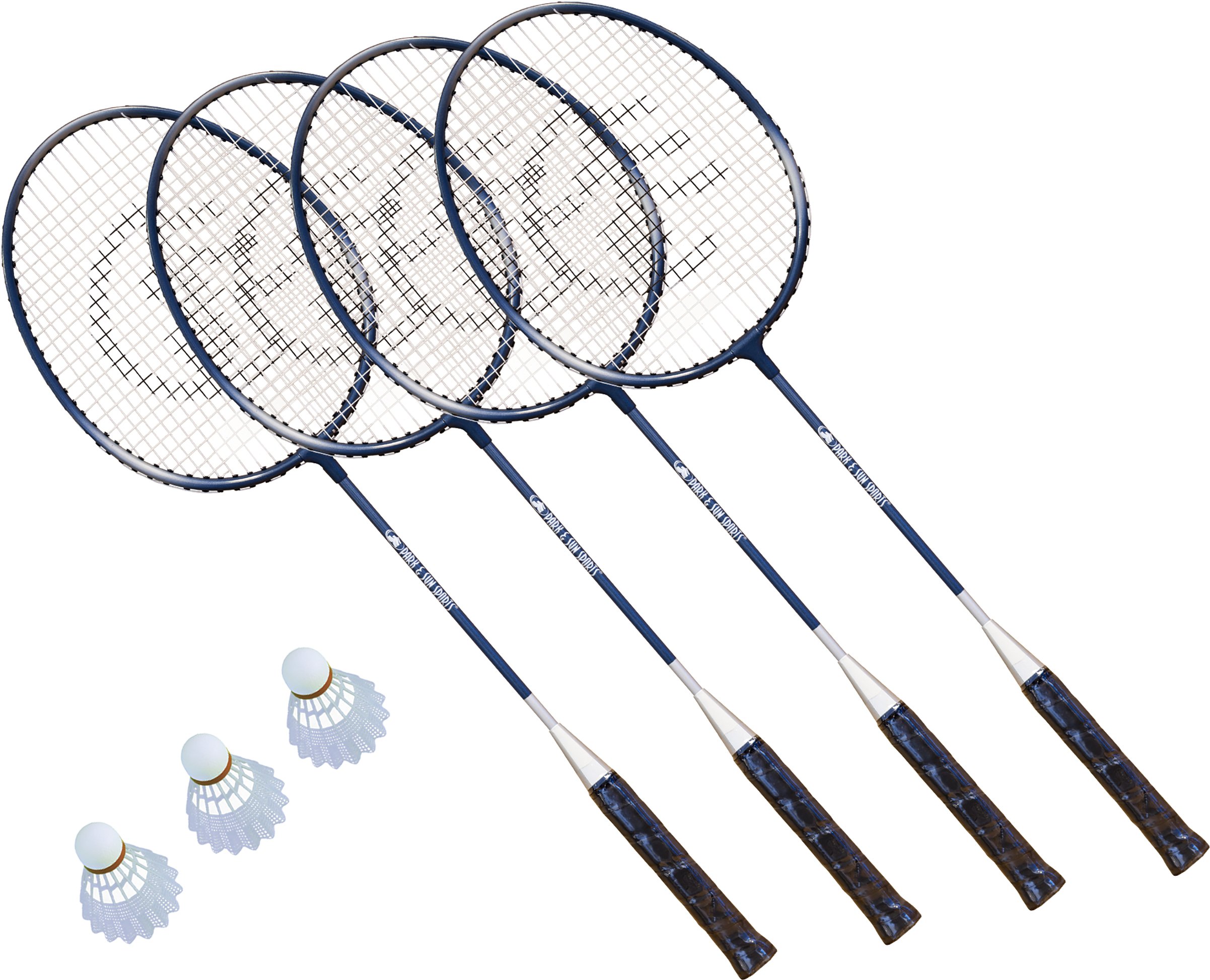 Park & Sun Sports Volley Sport Combo Set: Portable Outdoor Badminton/Volleyball Net System, Blue, One Size