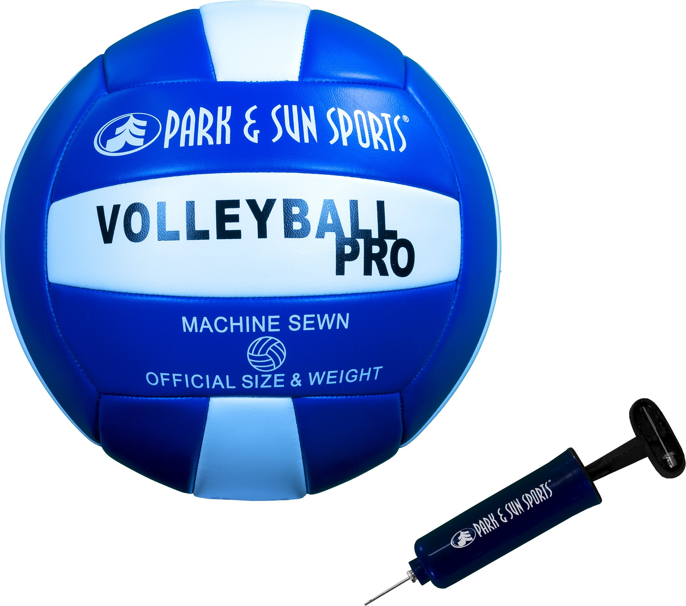 Park & Sun Sports Volley Sport Combo Set: Portable Outdoor Badminton/Volleyball Net System, Blue, One Size