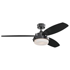 westinghouse 7205300 alloy led ceiling fan, 52 in, gun metal