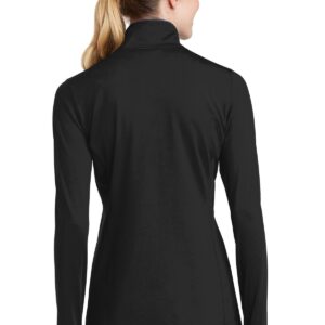 SPORT-TEK Ladies Sport-Wick Stretch Contrast Full-Zip Jacket. LST853