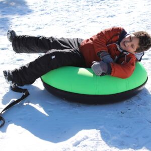 Slippery Racer Heavy Duty Commercial Snow Tube, Hard Bottom, Cushion Insert, Canvass Cover-42”