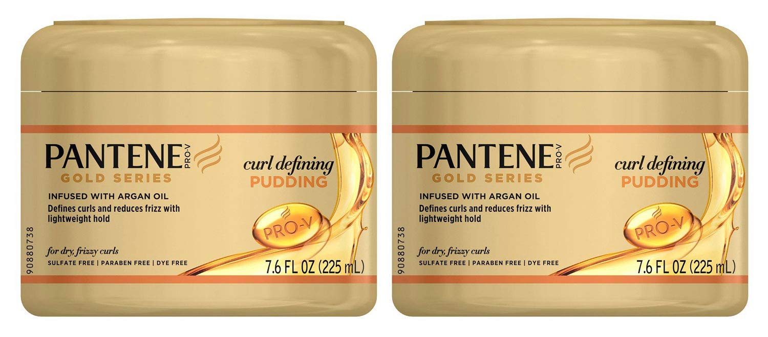 Pantene Gold Series Pudding Curl Defining 7.6 Ounce Jar (225ml) (2 Pack)